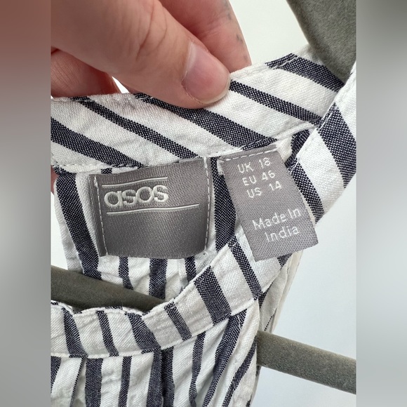 ASOS Halter Striped Swing Dress - 14 - Picture 7 of 8